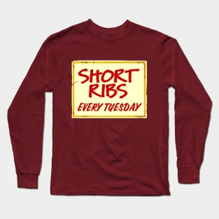 Short Ribs Long Sleeve T-Shirt